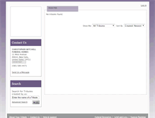 Tablet Screenshot of mitchellfh.yourtribute.com