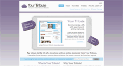 Desktop Screenshot of memorial.yourtribute.com